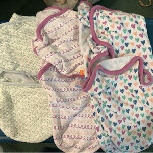 Baby Girl Swaddle Set
